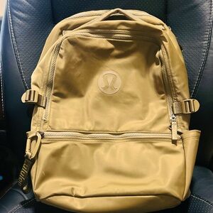 Gold Lululemon backpack, gently used.